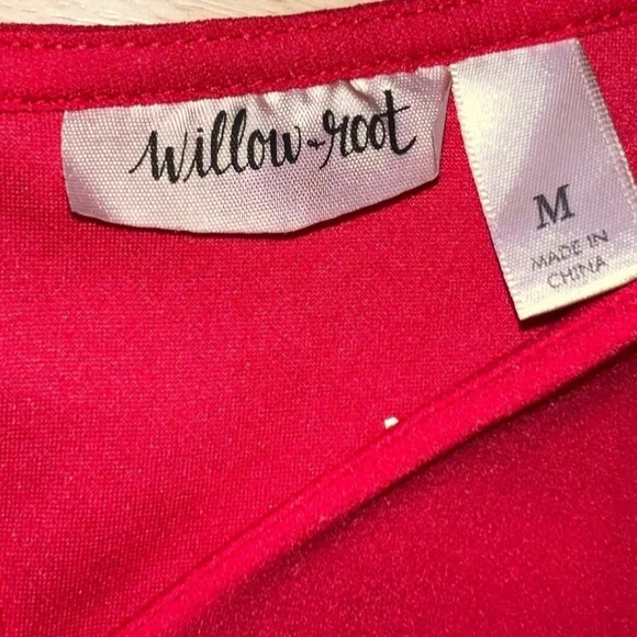 Willow And Root Red Bodysuit - Picture 3 of 7